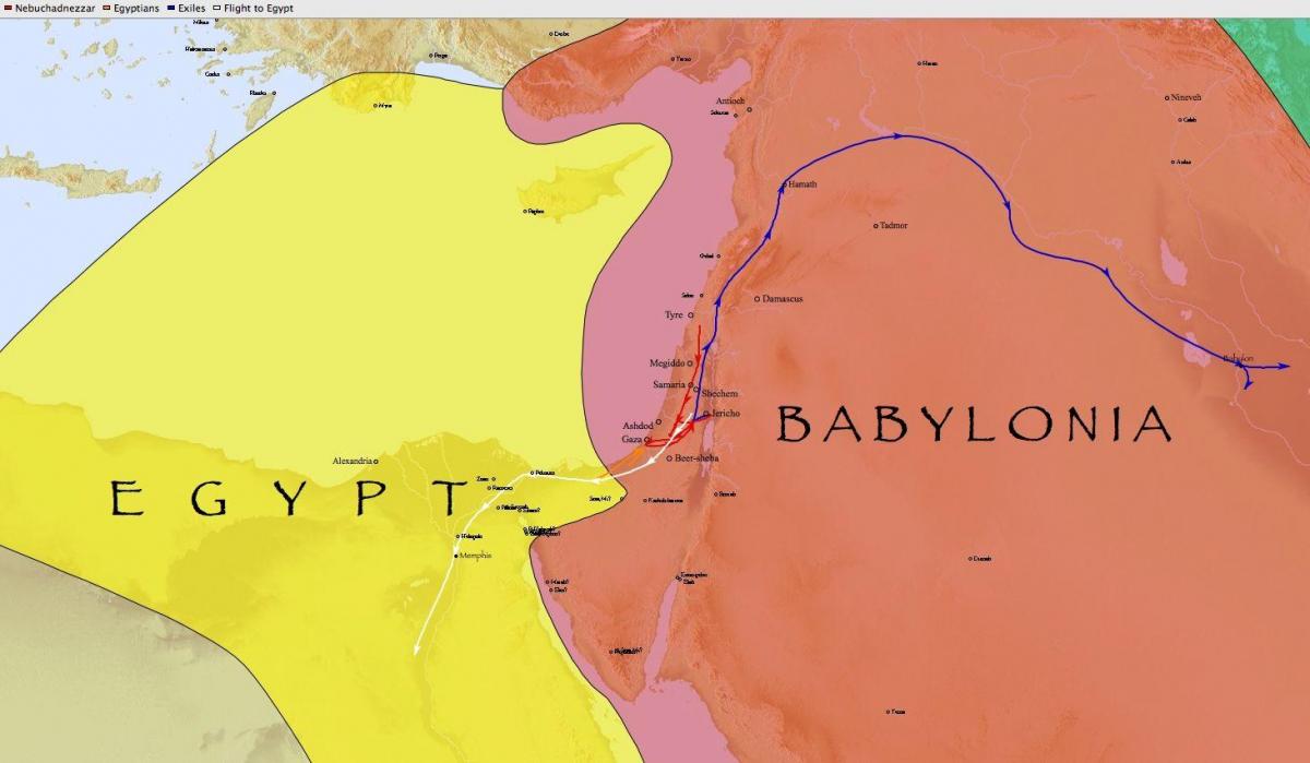 地図babylonエジプト