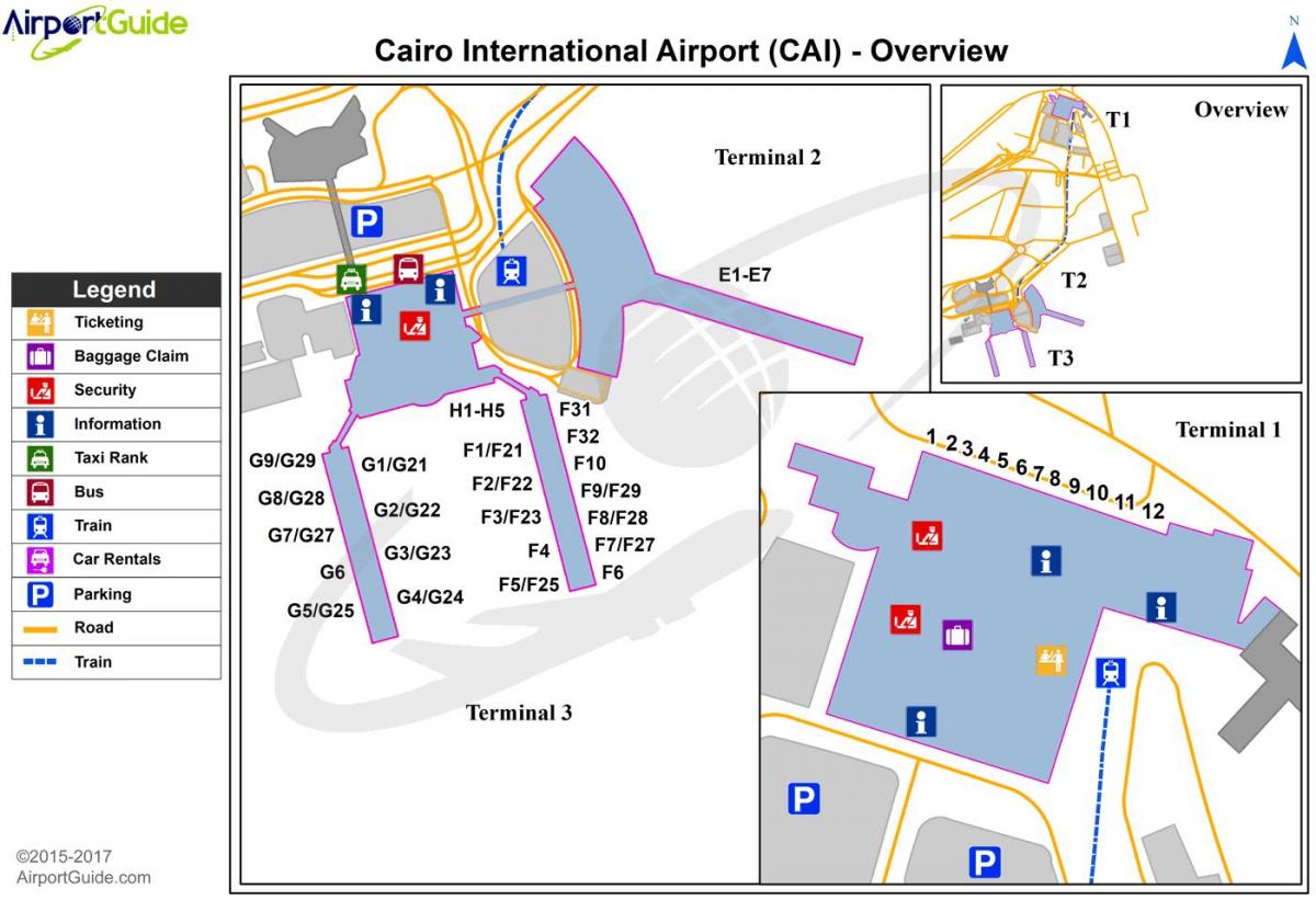 カイロ国際空港地図