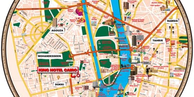 エジプト考古学博物館の地図