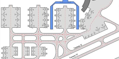 カイロ空港ターミナル3の地図
