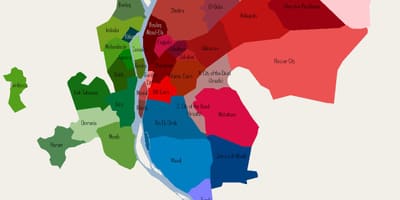 カイロ近隣地図