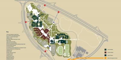 地図のaucの新しいカイロキャンパス